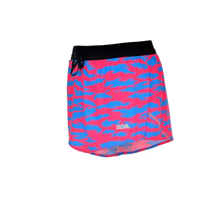 Men's Aeroelite 2" Split Shorts- Torn Camo Pink/Blue