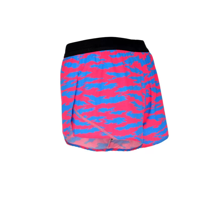 Men's Aeroelite 2" Split Shorts- Torn Camo Pink/Blue