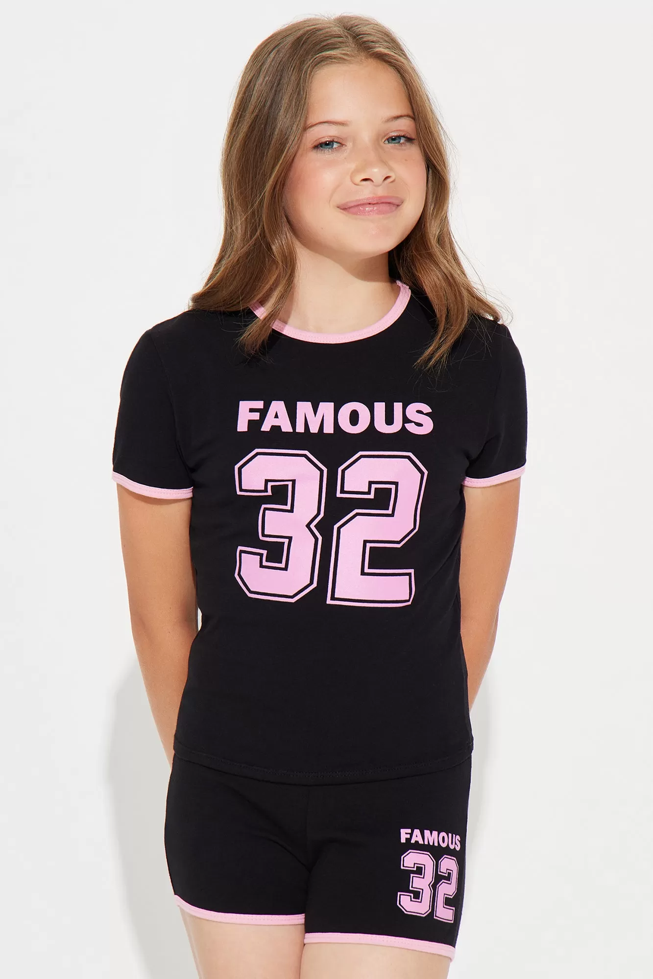 Mini Almost Famous Short Set - Black/combo