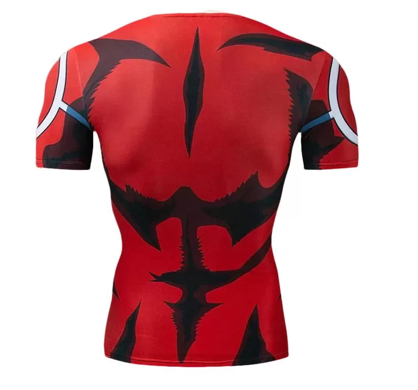 My Hero Academia 'All Might Silver Age' Short Sleeve Compression RashGuard