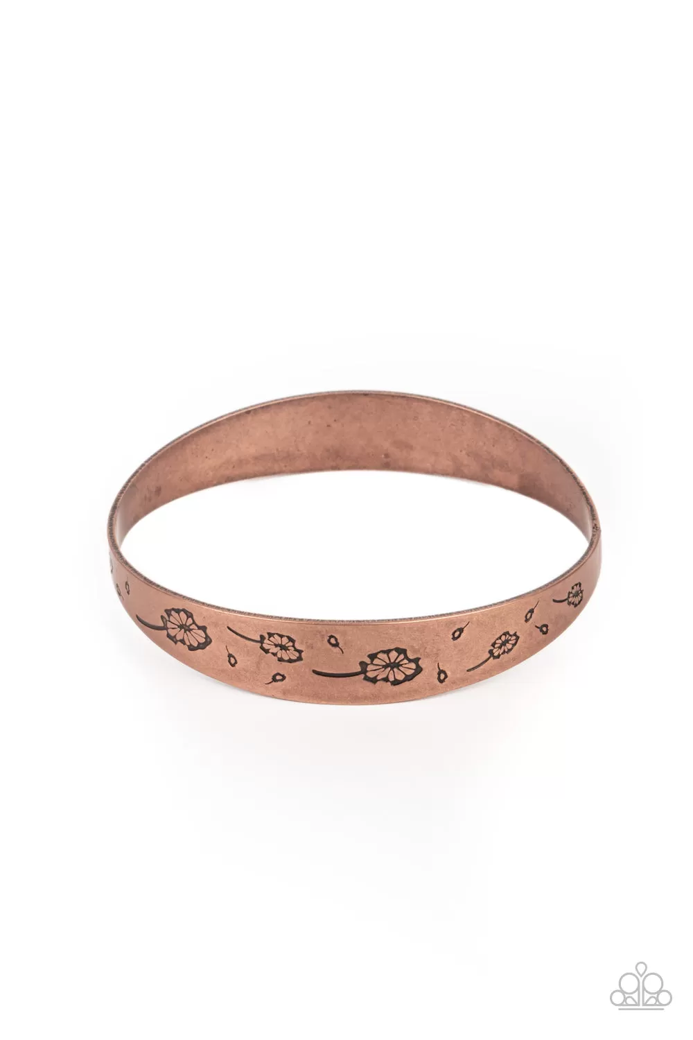 Paparazzi Dandelion Dreamland - Copper Bangle Bracelet