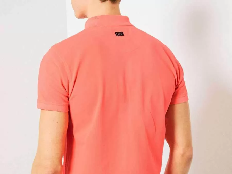 PETROL T-Shirt Polo Coral Fluo M-1000-POL900