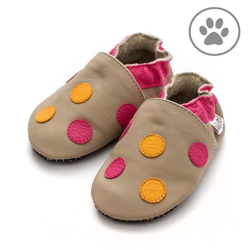 Polka Dots Pink Paw Barfotaskor/ Tofflor, Stl S-4XL