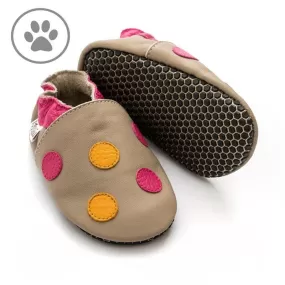 Polka Dots Pink Paw Barfotaskor/ Tofflor, Stl S-4XL