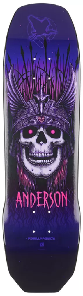 POWELL PERALTA DECK ANDY ANDERSON HERON PURPLE 8.45 X 31.8