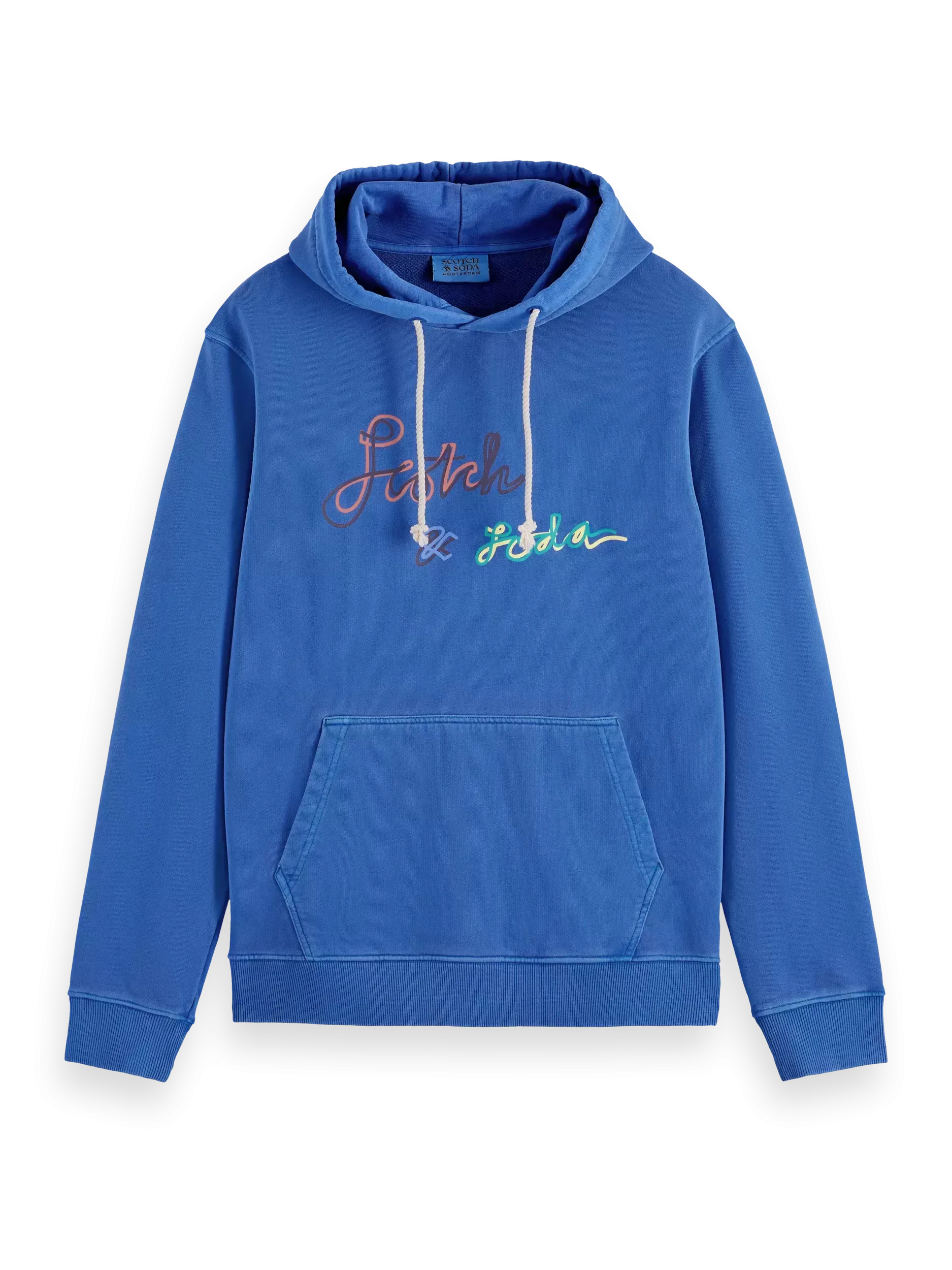 SCOTCH & SODA Garment Dye Logo Hoodie