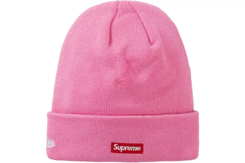 Supreme New Era S Logo Beanie Heather Pink