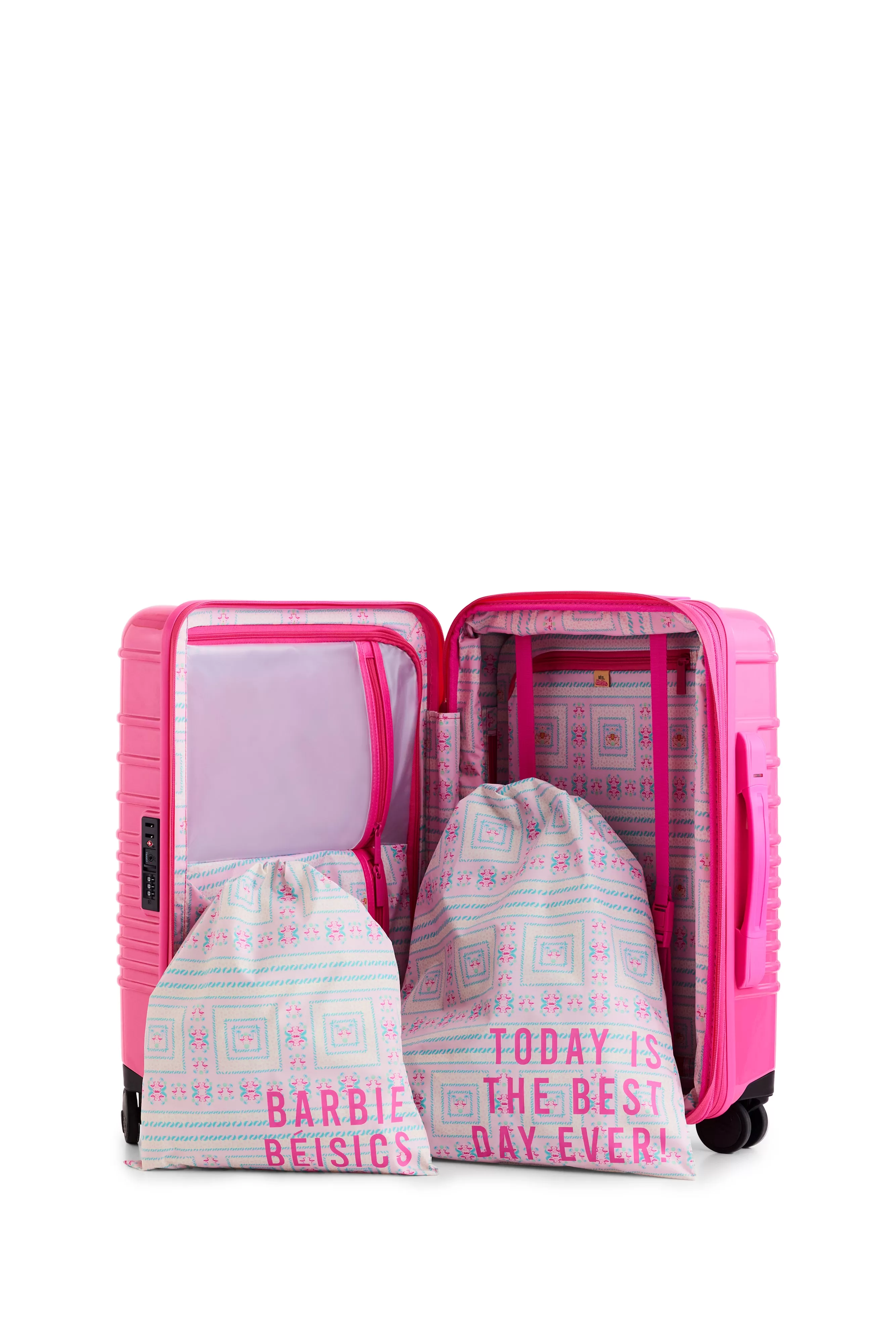 The Carry-On Roller in Barbie Pink