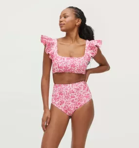 The Lola Swim Bottom - Strawberry Daiquiri Sherwood Forest