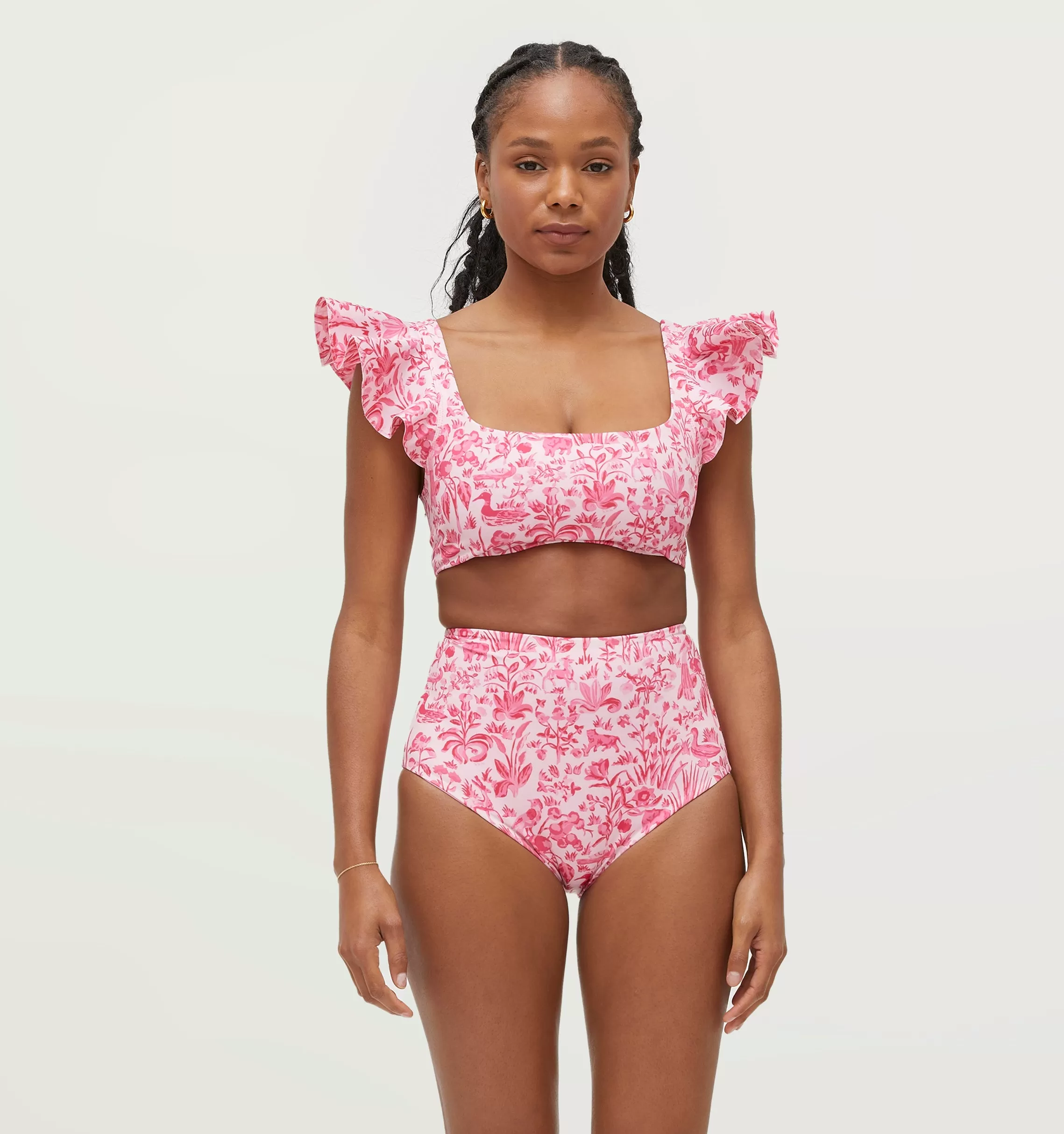 The Lola Swim Bottom - Strawberry Daiquiri Sherwood Forest