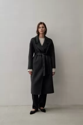 THE LONDON COAT - CHARCOAL