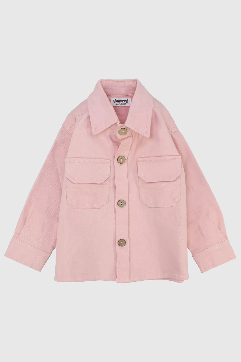 Unisex Salmon Long-Sleeved Overshirt