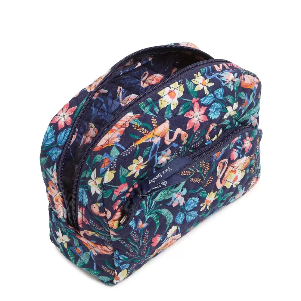 Vera Bradley Large Cosmetic Bag - Flamingo Garden