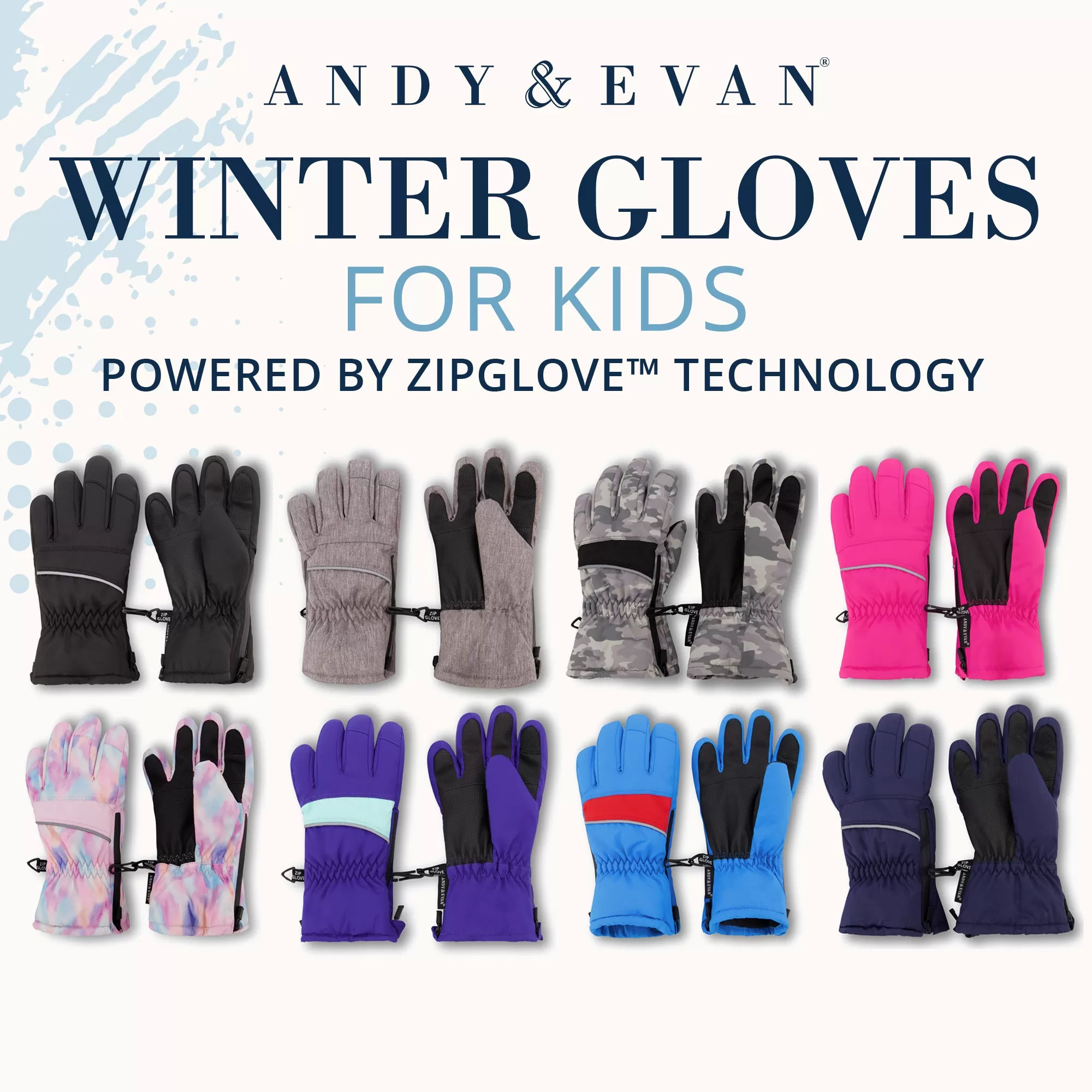 Winter & Ski Glove powered by ZIPGLOVE TECHNOLOGY | Hot Pink