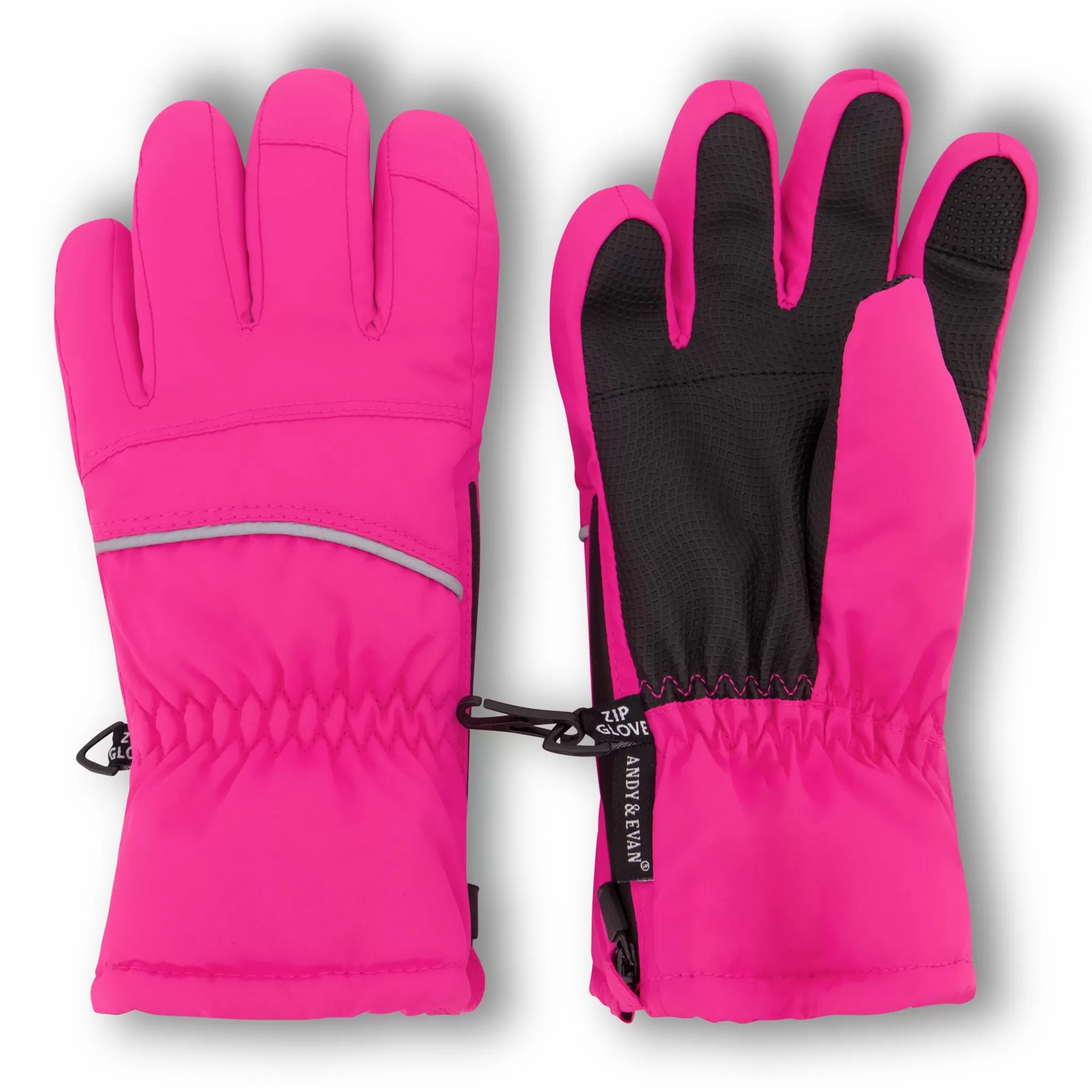 Winter & Ski Glove powered by ZIPGLOVE TECHNOLOGY | Hot Pink