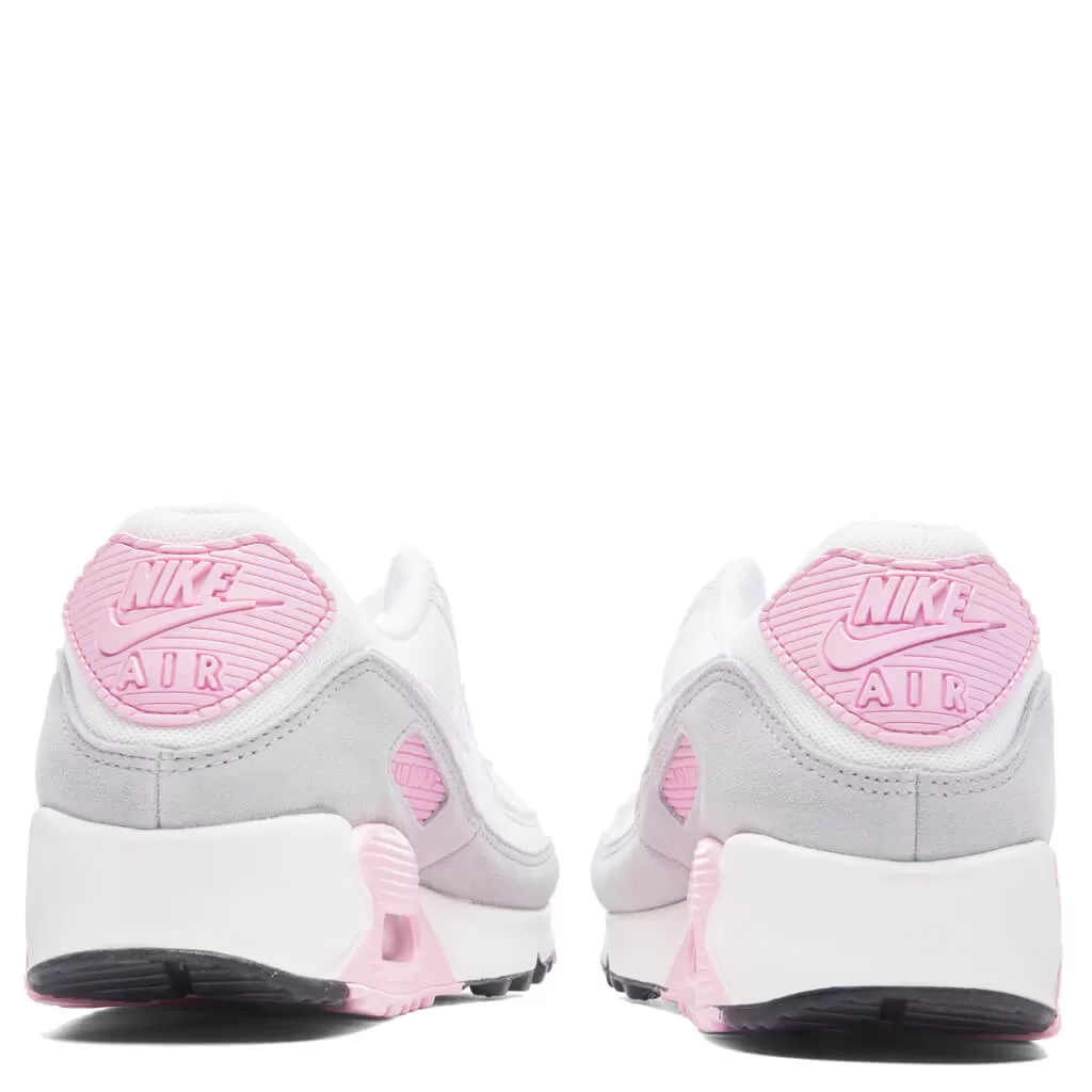 Women's Air Max 90 - White/Sail/Med Soft Pink